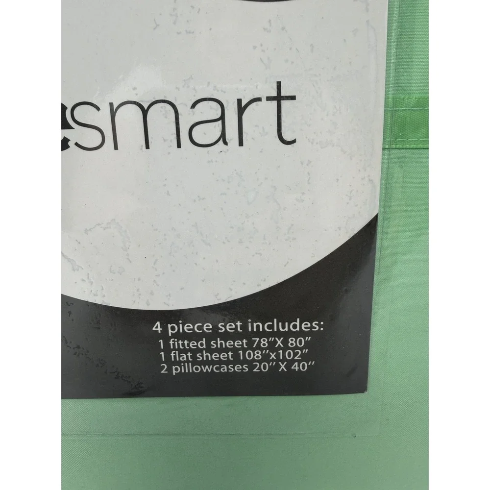 Shop LC Homesmart Mint Green Microfiber 4 Piece King Size Bedding Sheet Set